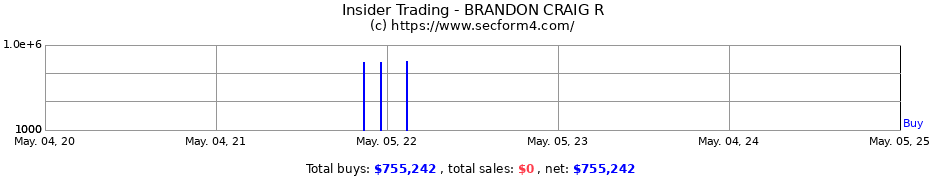 Insider Trading Transactions for BRANDON CRAIG R