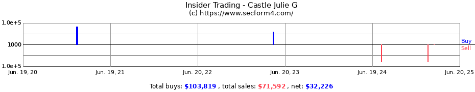 Insider Trading Transactions for Castle Julie G