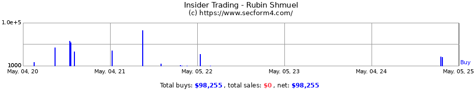 Insider Trading Transactions for Rubin Shmuel