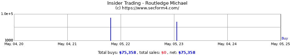 Insider Trading Transactions for Routledge Michael