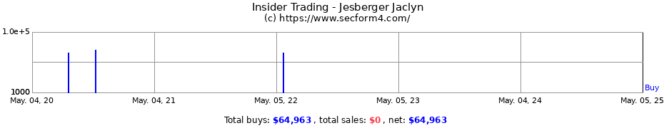 Insider Trading Transactions for Jesberger Jaclyn