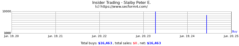 Insider Trading Transactions for Slaiby Peter E.