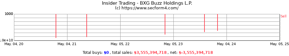 Insider Trading Transactions for BXG Buzz Holdings L.P.