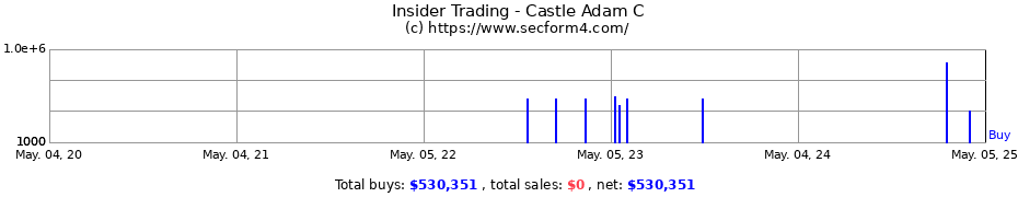 Insider Trading Transactions for Castle Adam C