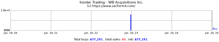 Insider Trading Transactions for WB Acquisitions Inc.