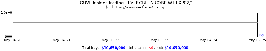 Insider Trading Transactions for EVERGREEN CORP WT EXP02/1