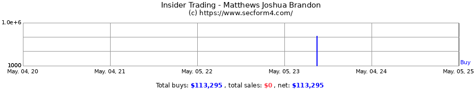 Insider Trading Transactions for Matthews Joshua Brandon
