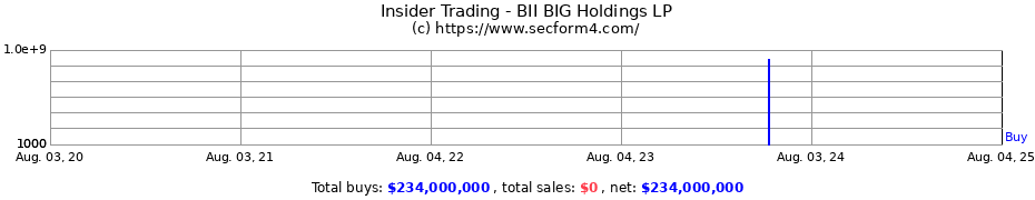 Insider Trading Transactions for BII BIG Holdings LP